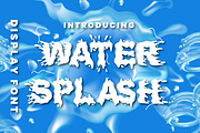 Water Splash - Creative Display Font, a Font by PutraCetol Studio (Thumbnail 1 of 11)