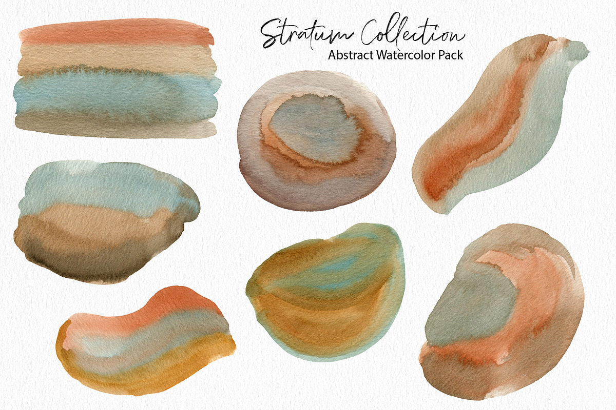 Stratum Watercolor Abstract Textures, a Texture Graphic by Marmoris.Arts (Photo 10 of 13)