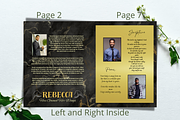 Regal Black and Gold Funeral Program, a Brochure Template by Feel Inspired Digitals (Thumbnail 3 of 6)
