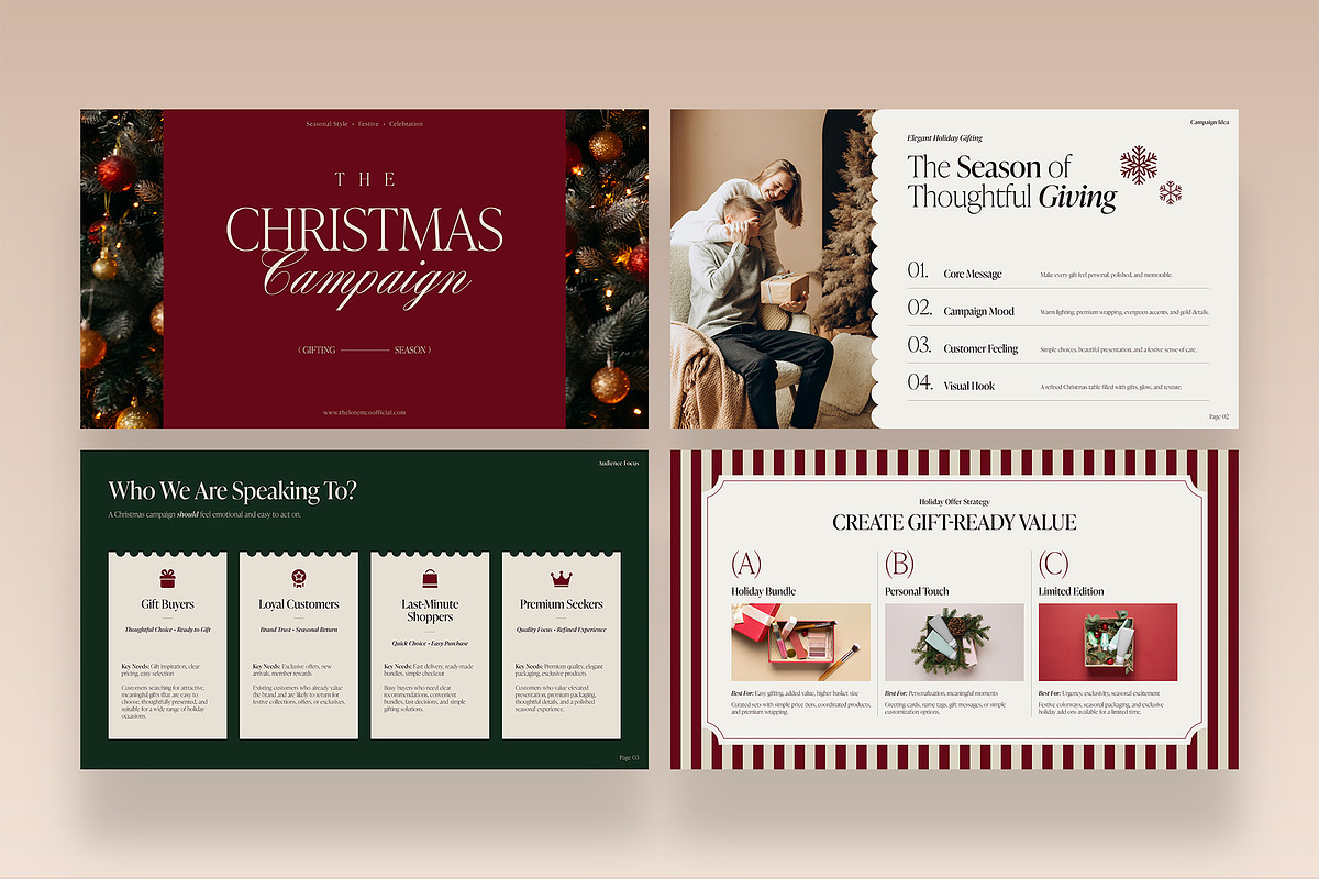 Christmas Presentation Template, a Presentation Template by BrandPacks (Photo 2 of 4)