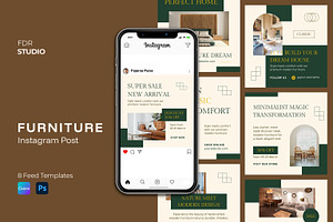 Furniture Instagram Post Template, a Social Media Template by FDR Studio
