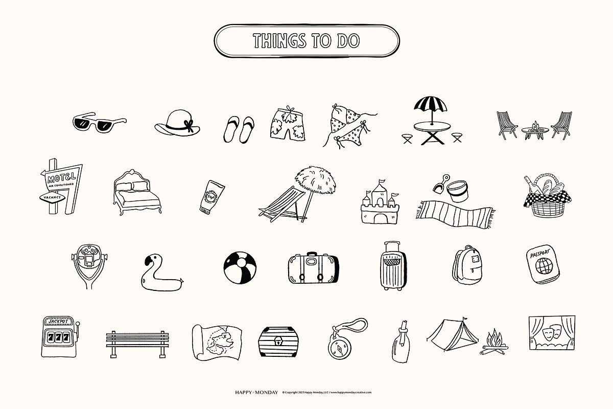 Travel Map Creator Collection, an Illustration by Happy Monday Creative (Photo 4 of 22)