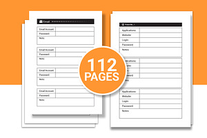 Password Log Book KDP Interior