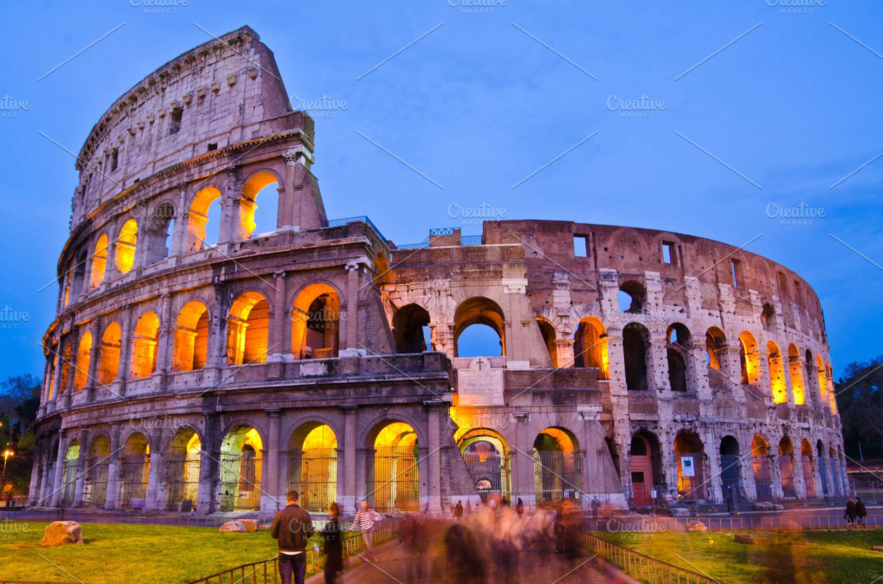 Colosseum stock photo containing colosseum and sunset