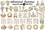 Whimsical Summer Clipart Bundle, an Illustration by Digital Artistic99 (Thumbnail 1 of 11)