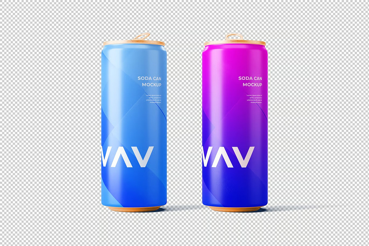 Customizable Soda Can Mockup, a Product Mockup by zpackcreative (Photo 3 of 4)