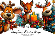 Christmas Reindeer Magic, a Seasonal Illustration by CreationArt (Thumbnail 1 of 7)