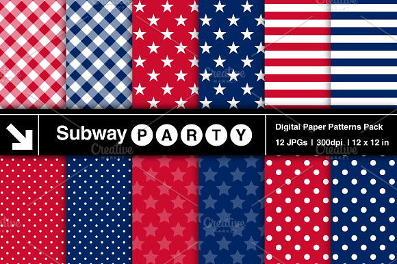 Patriotic July 4th Papers preview 2