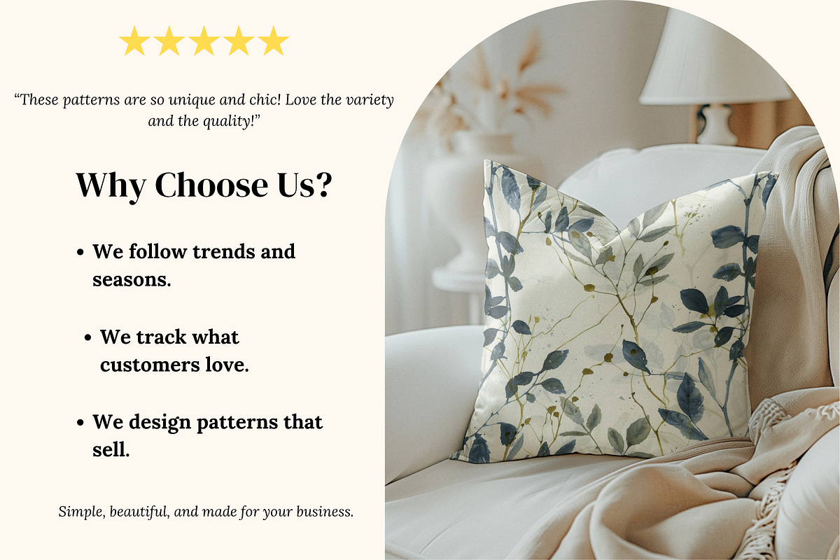 Indigo Grove Eucalyptus Botanicals, a Pattern Graphic by Ninterints (Photo 3 of 10)