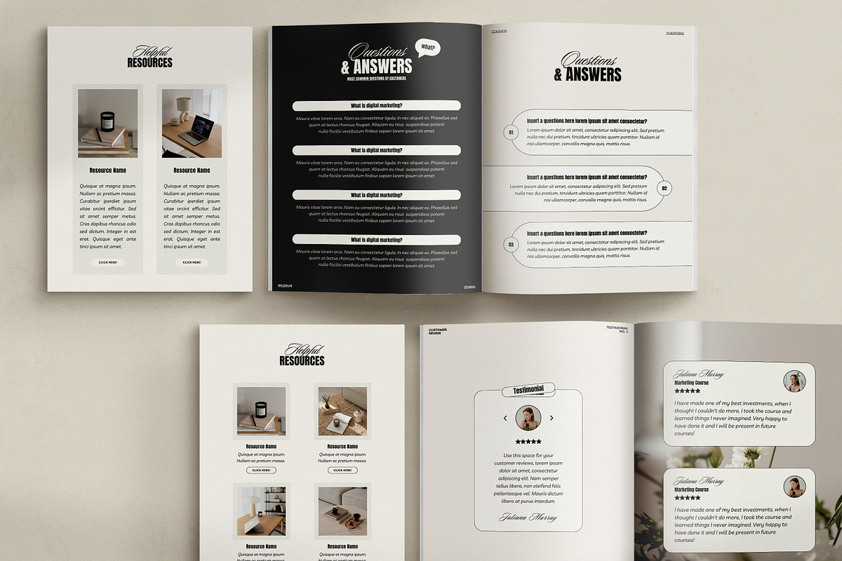 NOLE / 2in1 Ebook & Workbook Kit, a Magazine Template by Wildnun Studio (Photo 13 of 44)
