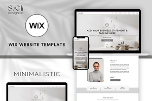 Minimalistic Wix Website Template