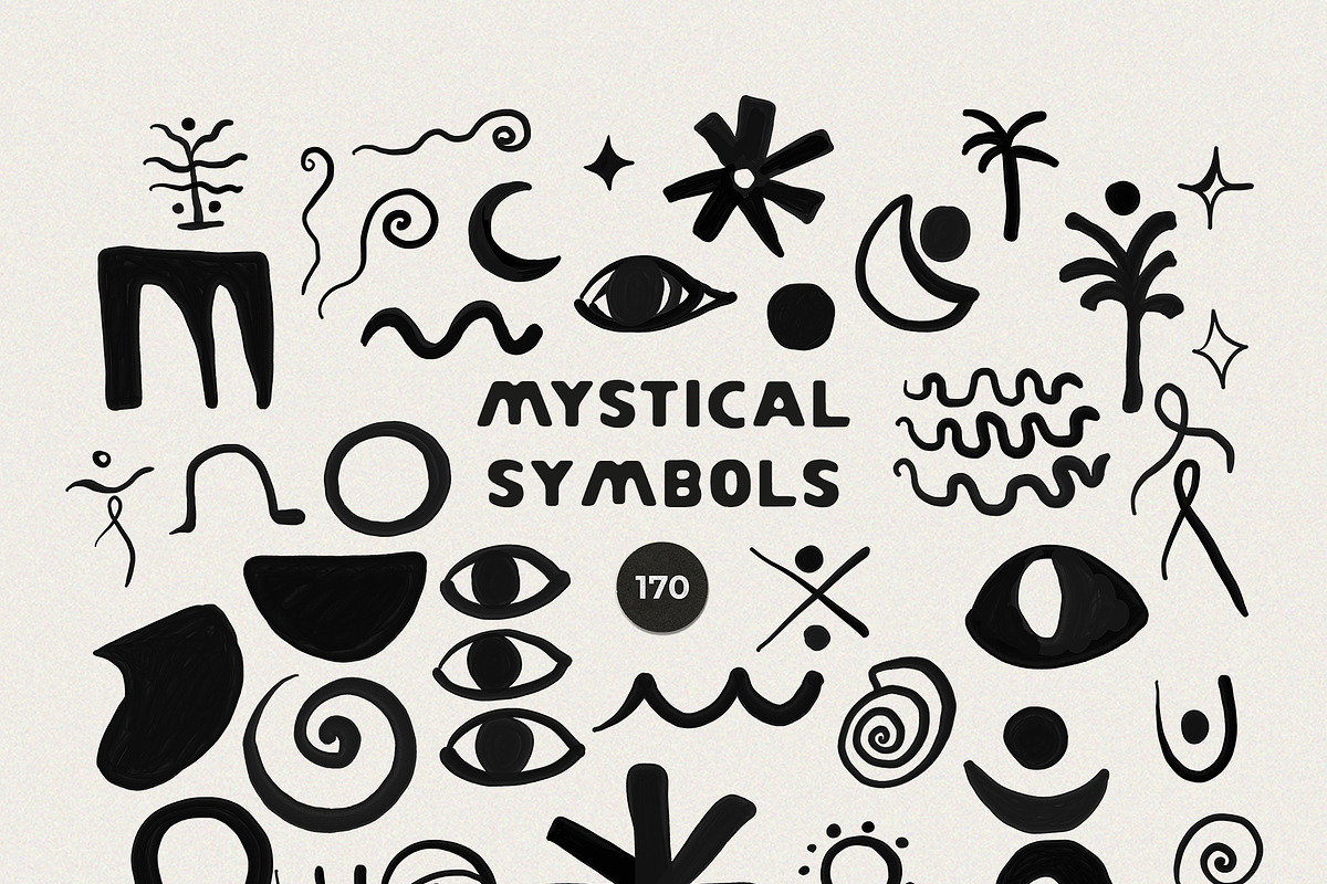 Mystical Symbols — Hand-Drawn Icons, a Decorative Illustration by Lana Elanor (Photo 7 of 9)