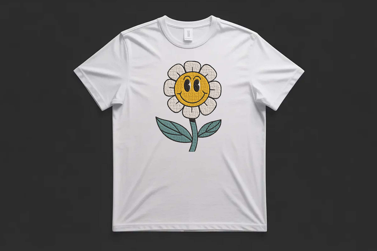Vintage Smiley Face Daisy Design, an Illustration by Purpose Ekbal (Photo 2 of 3)