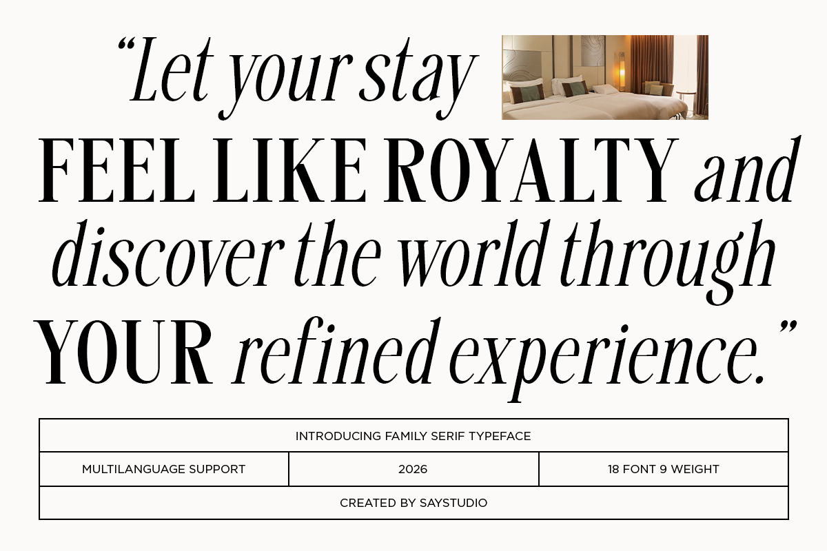 Savera Editorial - Classic Serif, a Serif Font by Say Studio (Photo 2 of 11)