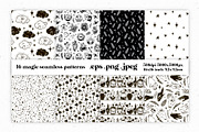 Magic Seamless Patterns Collection, a Pattern Graphic by Julia M. Watercolor (Thumbnail 4 of 11)