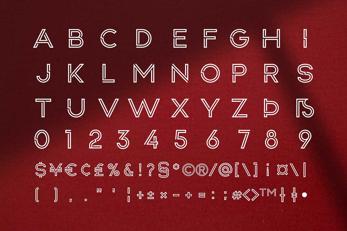 Bocha, a Font by Ridha-38.lineart (Photo 8 of 10)