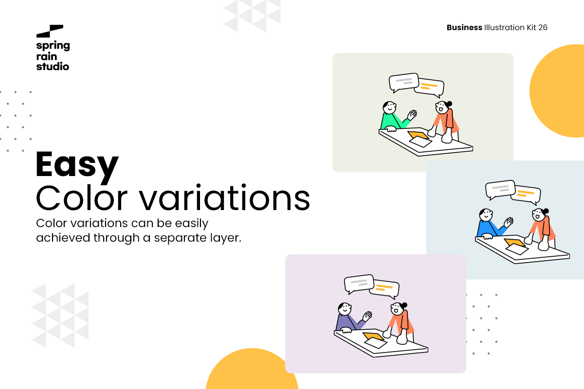 Minimal Business line Illustration, a Person Illustration by springrain studio (Photo 4 of 10)