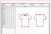 T-Shirts Vector & Size Spec Sheet, an Illustration by HYDNSTUDIO (Thumbnail 2 of 2)