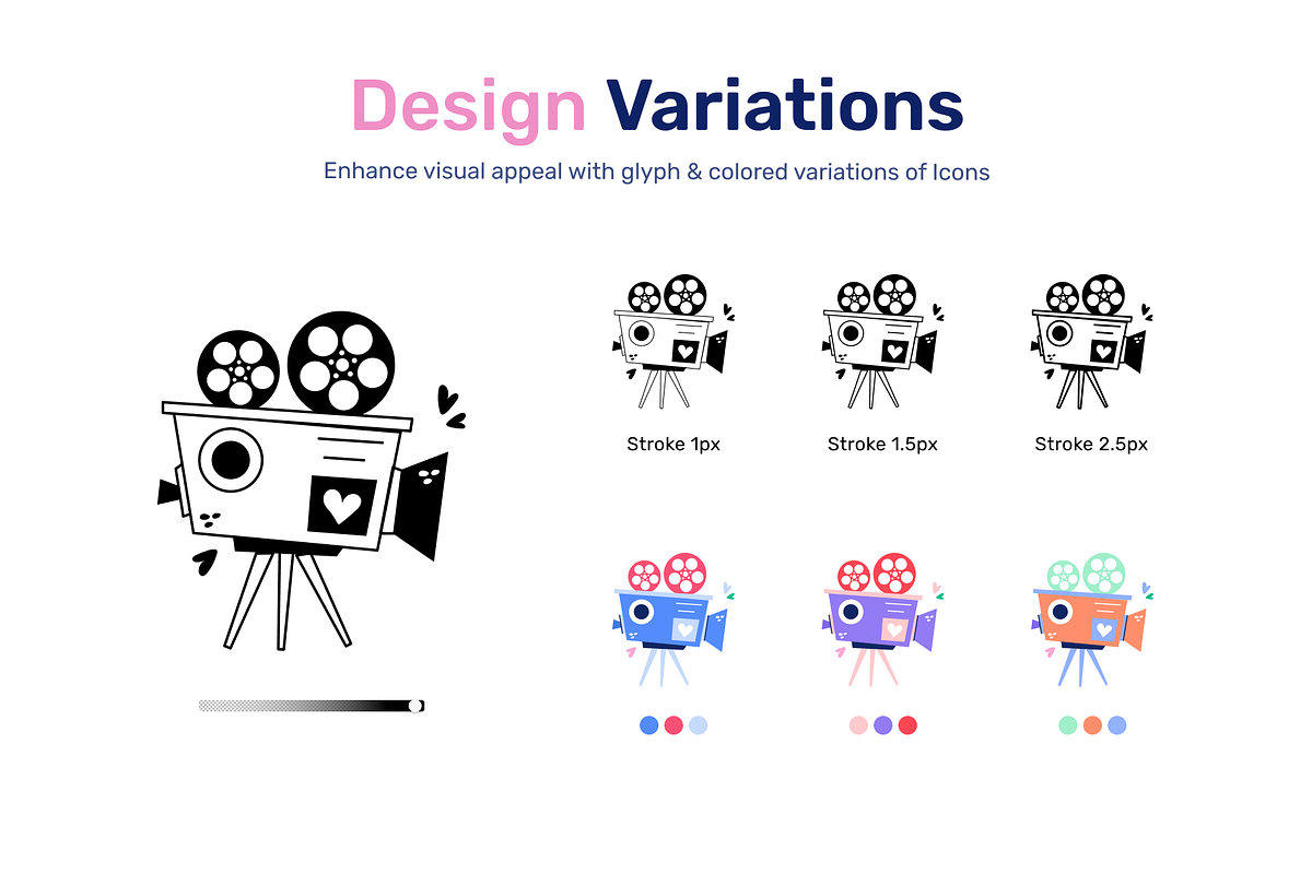 Animated Wedding Stickers, a Duotone Icon by Prosymbols (Photo 4 of 10)