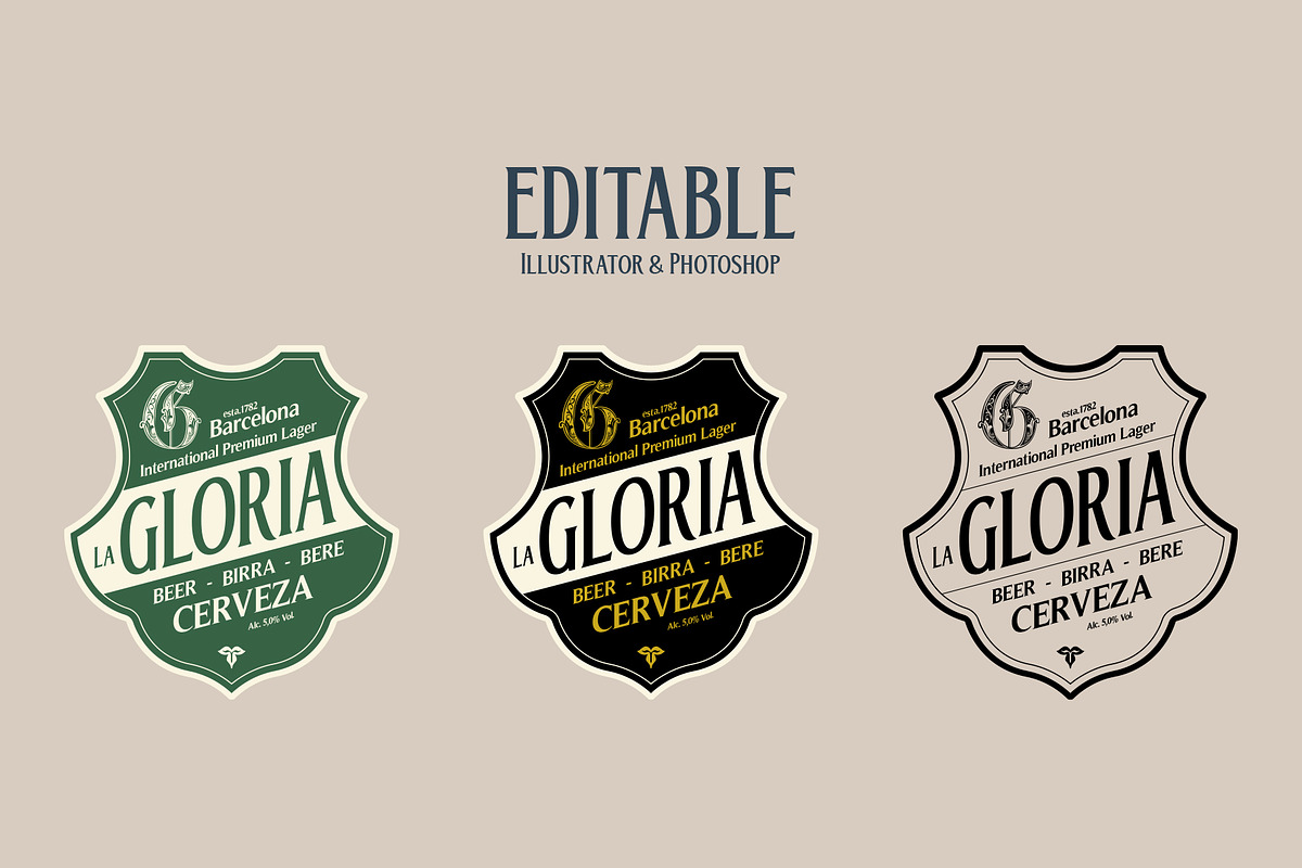 Retro Labels Vol.1, a Branding & Logo Template by Graphicdome