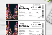 Happy Birthday Gift Boarding Pass, a Card Template by YasdeyDesigns (Thumbnail 8 of 8)
