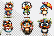 Spring Cute Baby Birds Sublimation C, an Illustration by SVGArt (Thumbnail 2 of 9)