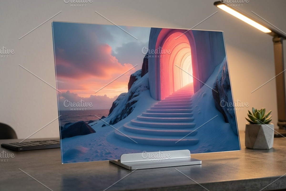 Glowing Archway Winter Landscape JPG, a Nature Photo by Aura Canyon HQ (Photo 4 of 7)