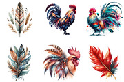Colored Feathers Rooster Boho, an Illustration by DreamArtGraphic (Thumbnail 6 of 7)