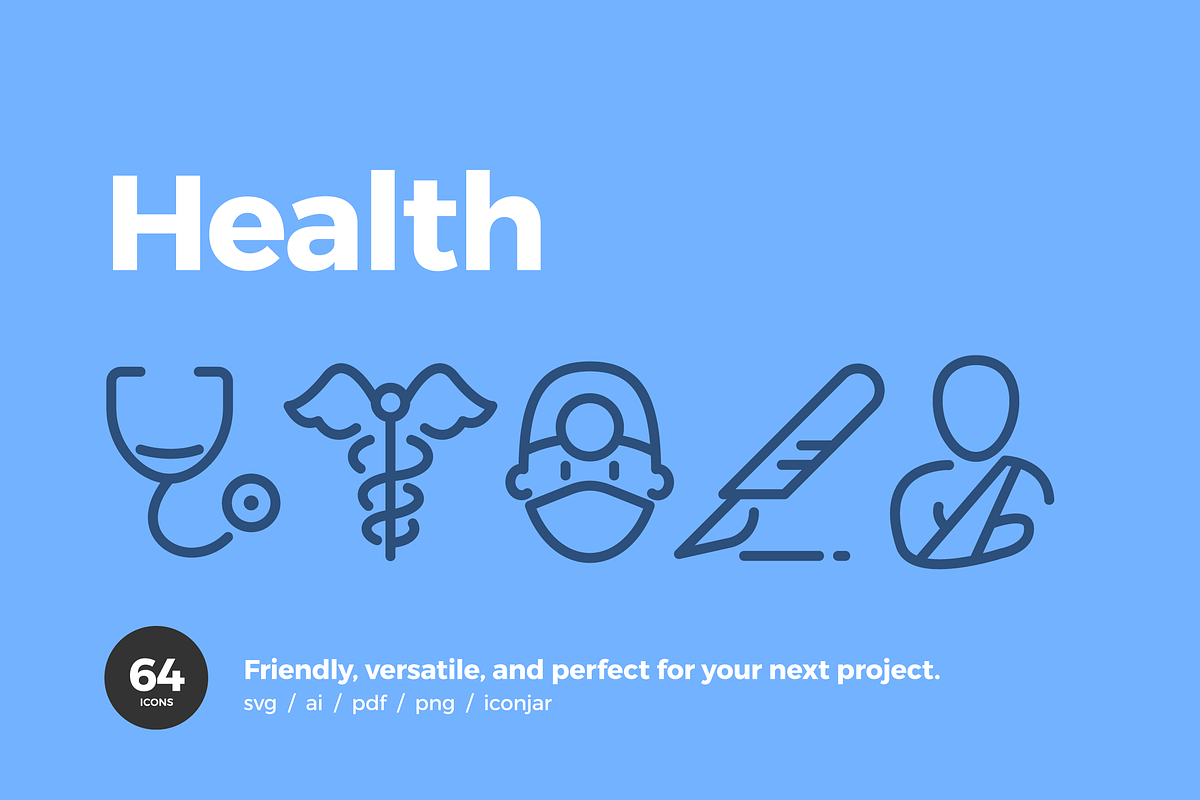 Health Icons — Pixi Line, an Outline Icon by Scott Dunlap (Photo 1 of 9)