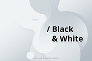 Black & White Soft Fluid Backgrounds, a Background Graphic by dvtchk (Thumbnail 1 of 4)