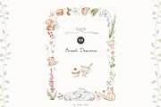 Sweet Dreams. Watercolor animals, an Animal Illustration by Kreker Kate (Thumbnail 4 of 9)