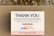 Thank you card for small business, a Card Template by Elegant_Studio44 (Thumbnail 4 of 10)