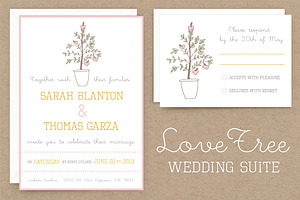 LoveTree Wedding Invitation Suite
