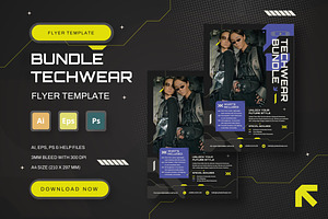 Bundle Teachwear - Flyer Template, a Flyer Template by StreaksideStd