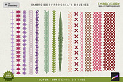 Embroidery Toolkit Procreate Brushes, a Brush Add-On by Julia Dreams (Thumbnail 6 of 9)