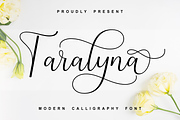 Taralyna - Calligraphy Font, a Script Font by Imiftype Studio (Thumbnail 1 of 10)