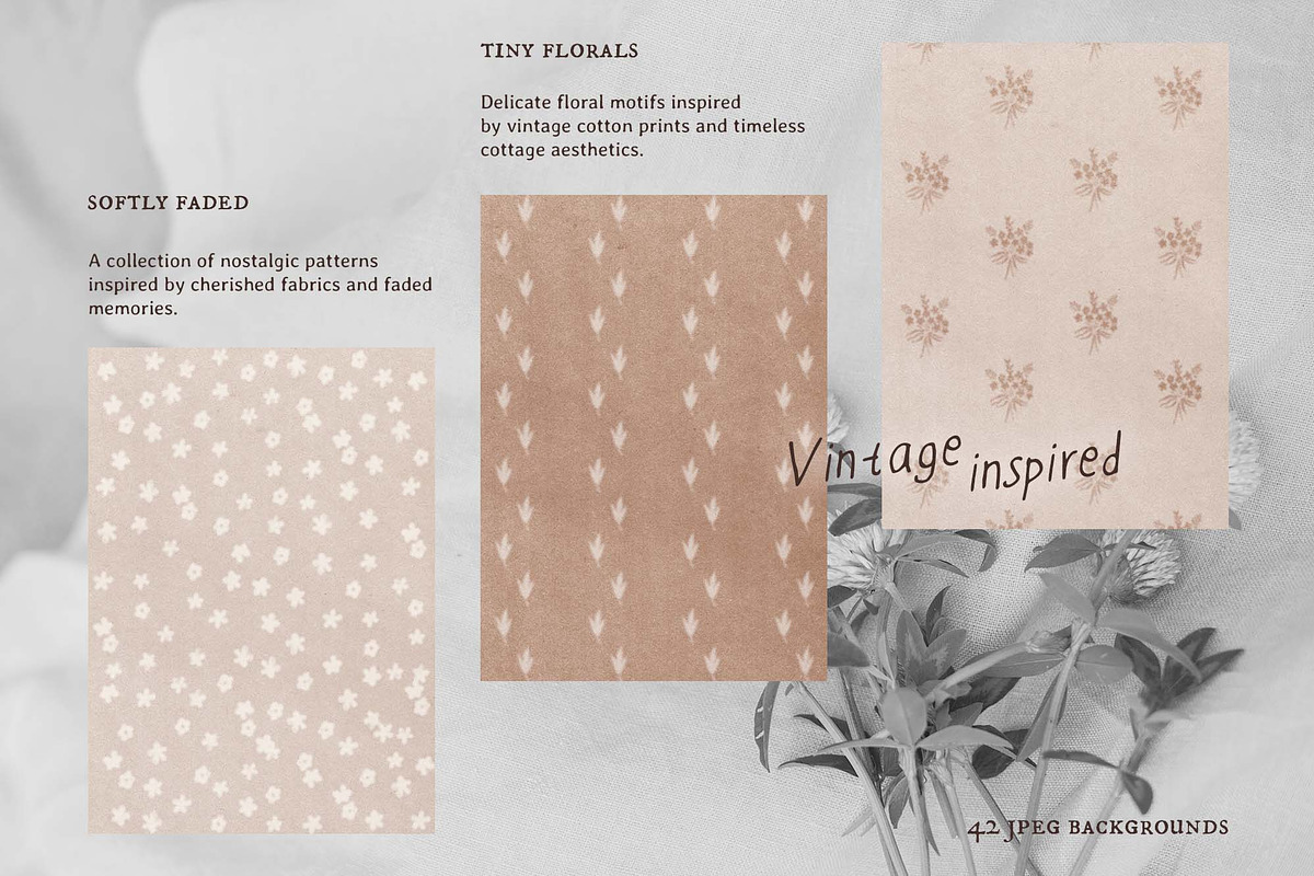 Meadow Notes Floral Backgrounds, a Background Graphic by DigARTbyHavroshka (Photo 3 of 10)