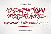 Sickamore, a Script Font by Sam Parrett (Thumbnail 4 of 4)