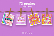 The 90s. Cliparts, cards, patterns, an Object Illustration by Valeria Soloveva (Thumbnail 10 of 23)