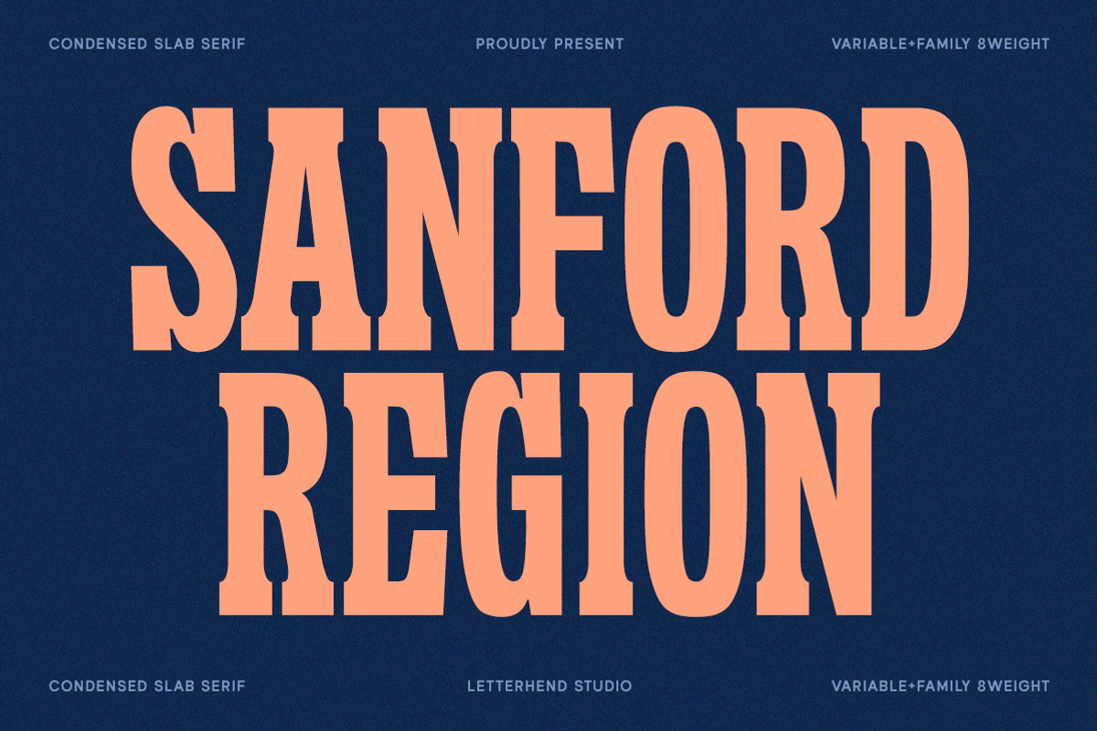 Sanford Region - Variable Font, a Slab Serif Font by Letterhend Studio (Photo 1 of 11)