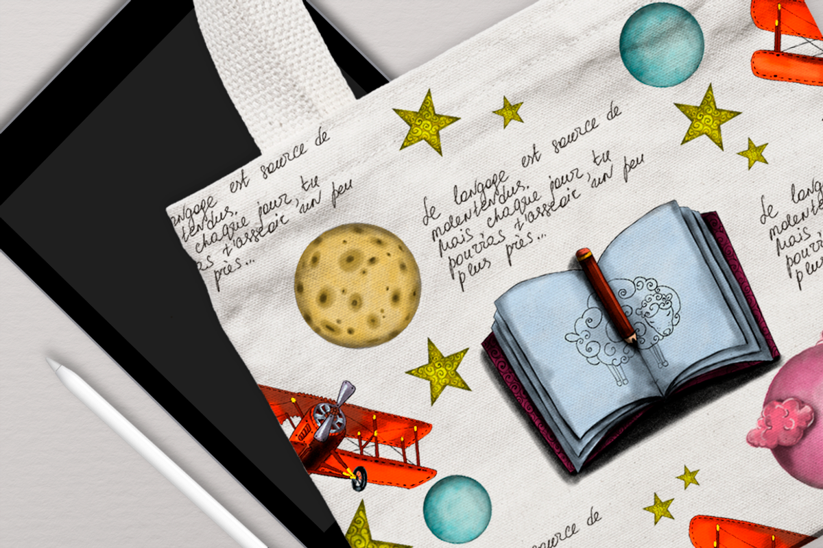 A Little Prince. Fairy tale., a Texture Illustration by Kseniia (Photo 7 of 18)