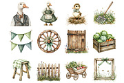 Farmhouse Goose Clipart, an Illustration by Design Market (Thumbnail 2 of 5)