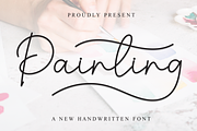 Painting | Script Font, a Handwritten Font by Scratchones (Thumbnail 1 of 9)