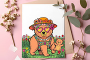 Mama Bear & Baby Bear Mother's Day, an Illustration by RobertsArt (Thumbnail 4 of 5)
