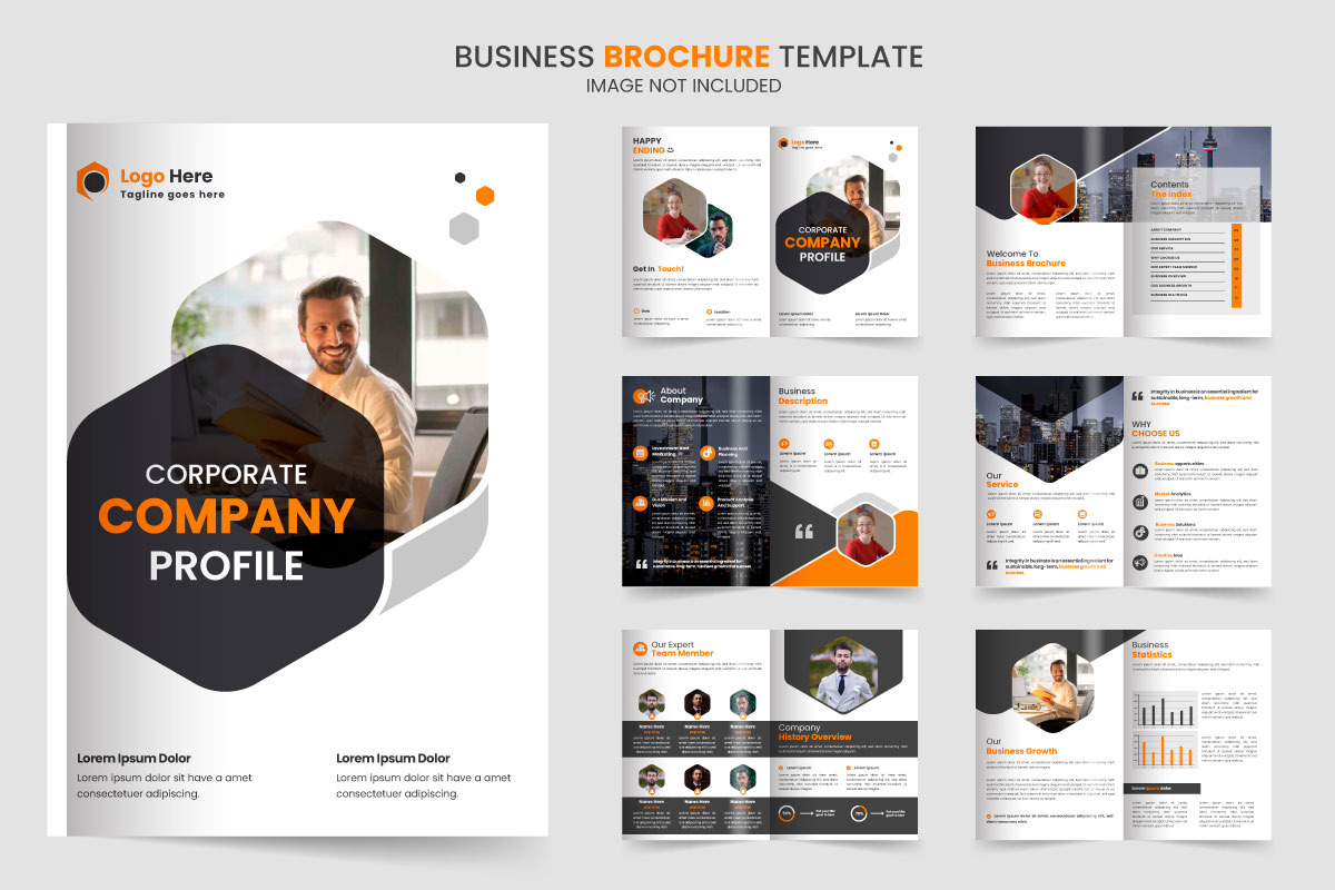 Corporate Brochure Template Design, a Brochure Template by Tanuart