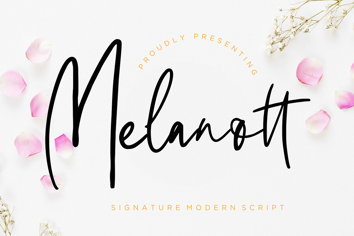 Melanott Signature Business Font
