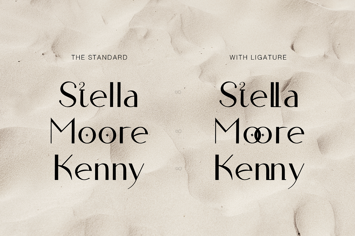 Fossia - Chic Modern Sans Display, a Sans Serif Font by Cloverons (Photo 2 of 14)