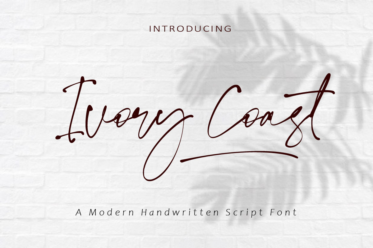 Ivory Coast, a Script Font by AMINMARIO (Photo 10 of 10)