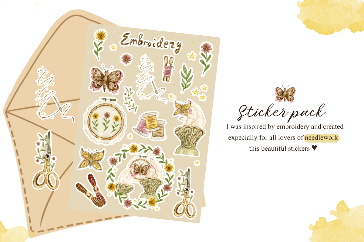 Needlework & Embroidery collection, an Illustration by KolibriDesign (Photo 5 of 15)