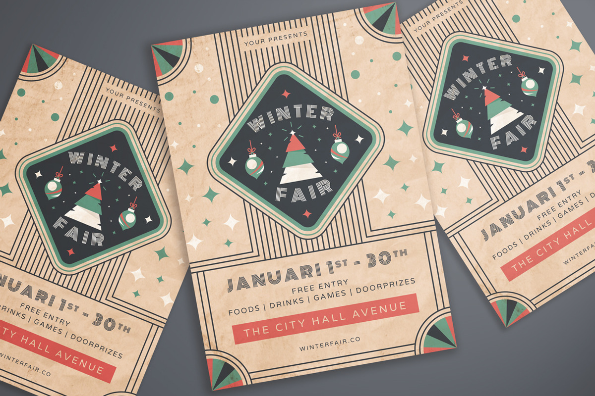 Winter Fair Flyer Set, a Flyer Template by KMZVR.Lab (Photo 2 of 6)